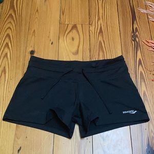 Black athletic shorts